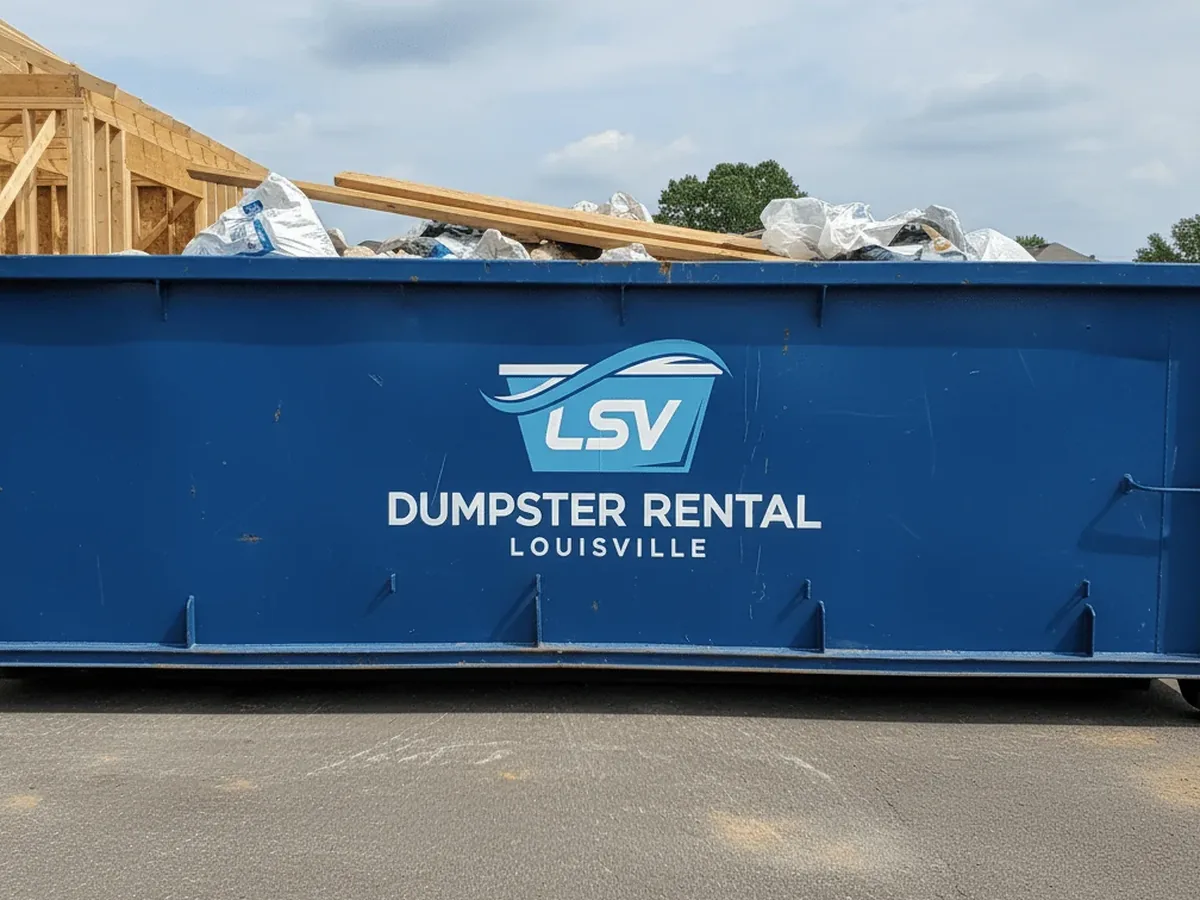10 Yard Dumpster roll-off container delivered in Louisville, KY
