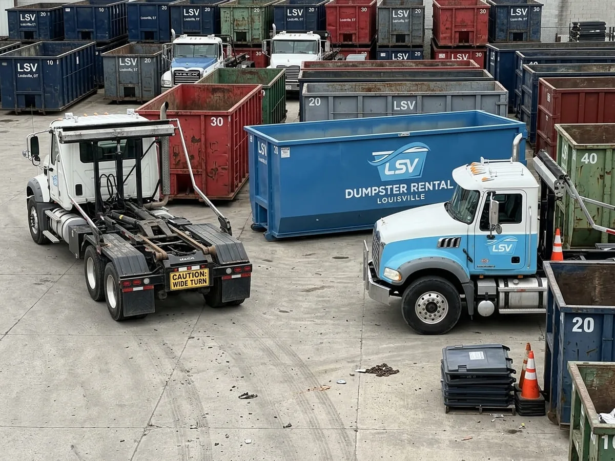 Roll-off dumpster sizes available in Louisville, KY